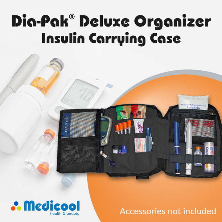 Dia-Pak® Deluxe Insulin Carrying Case and  Euro Comfort Diabetic Socks - Medicool