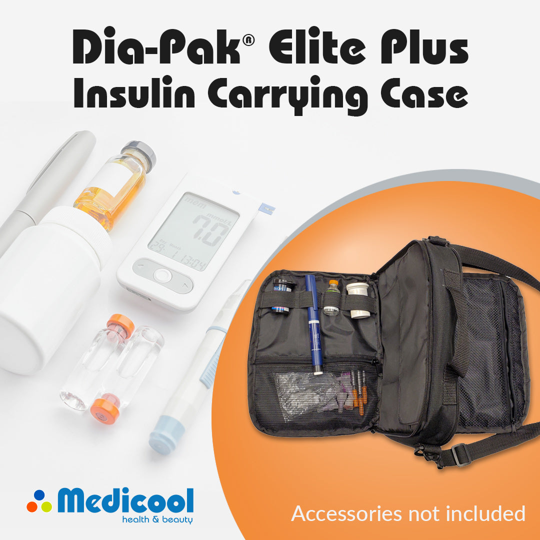 Dia-Pak® Elite Plus Insulin Carrying Case and Euro Comfort Diabetic Socks - Medicool