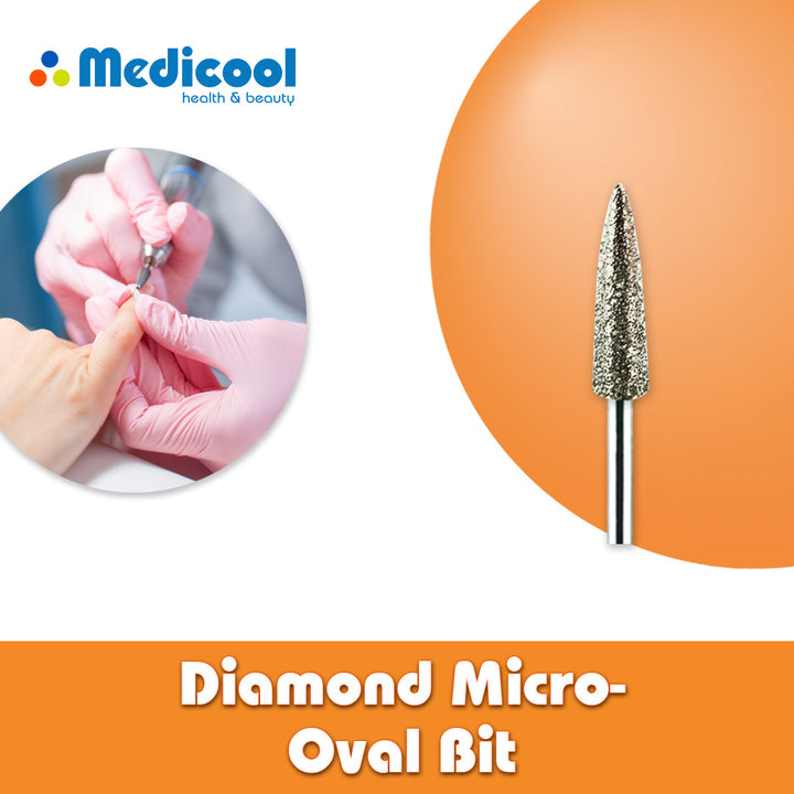 Diamond Micro Oval Bit -LB3- for Nails
