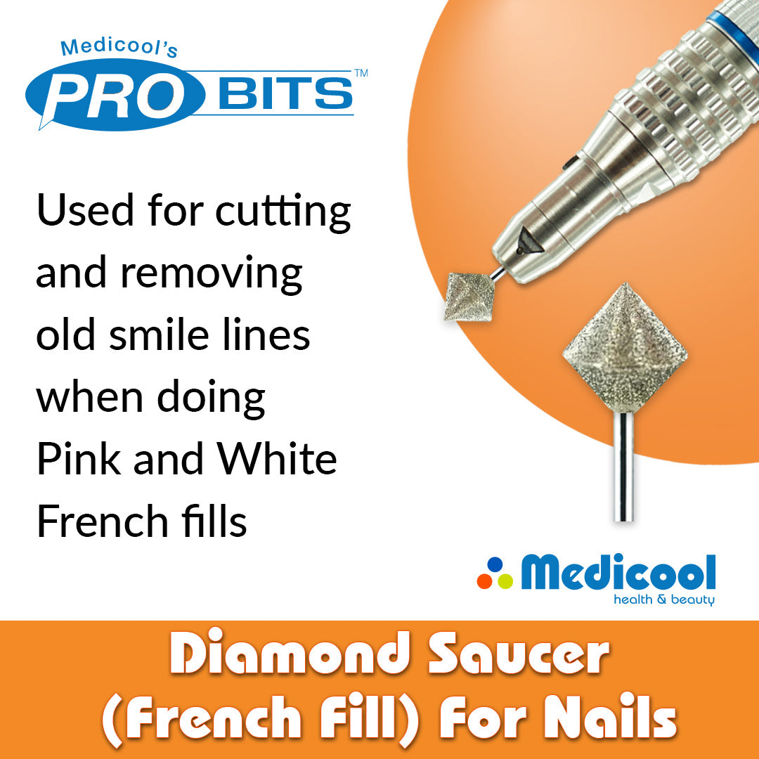 Diamond Saucer (French Fill) -B9- for Nails
