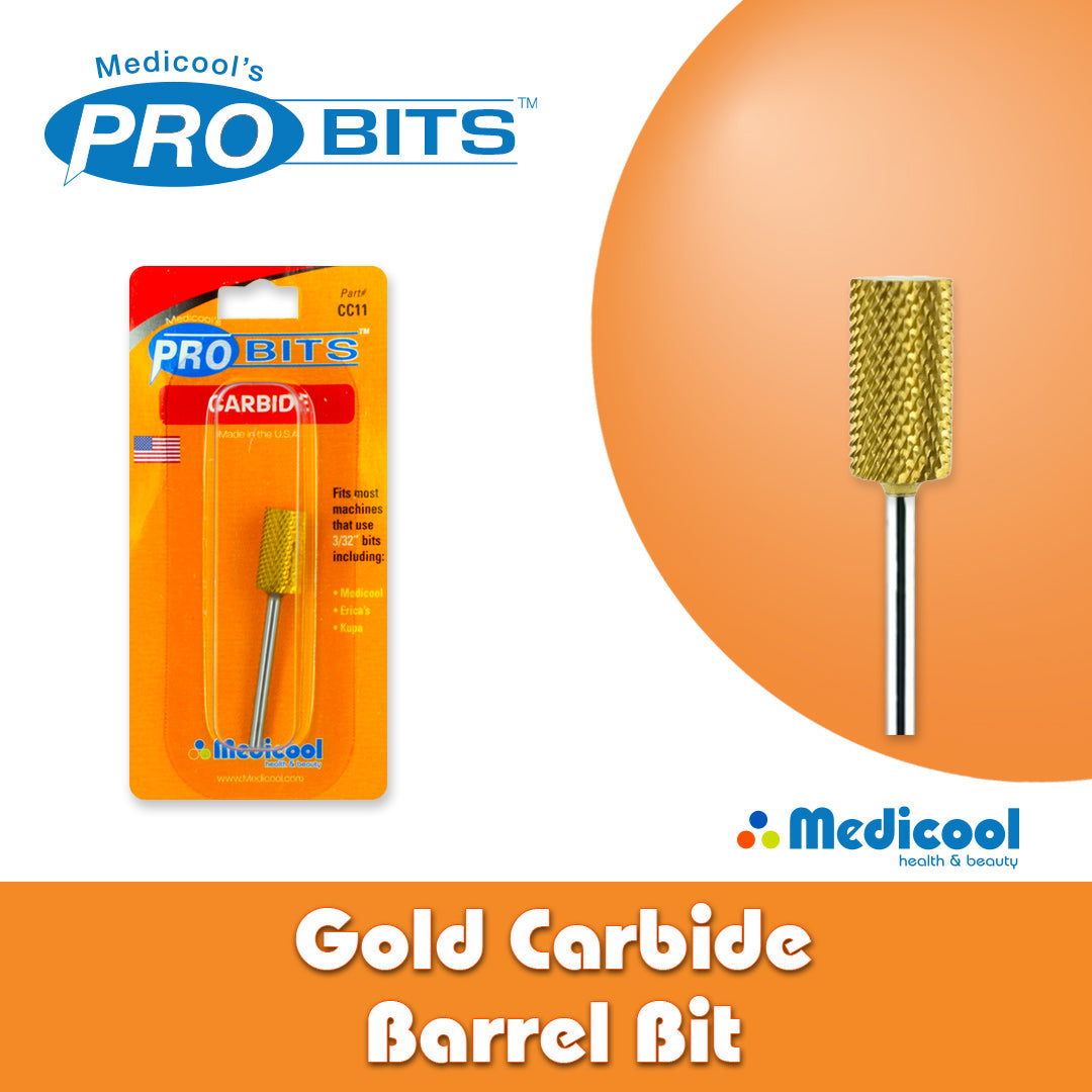 Gold Carbide Barrel Bits for Nails