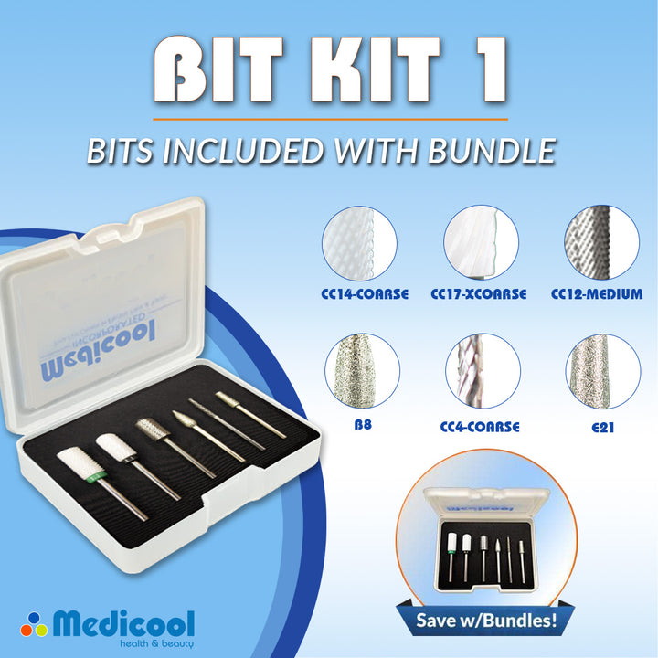 Pro Power 35k Electric File + Bit Kit 1 Bundle - Medicool