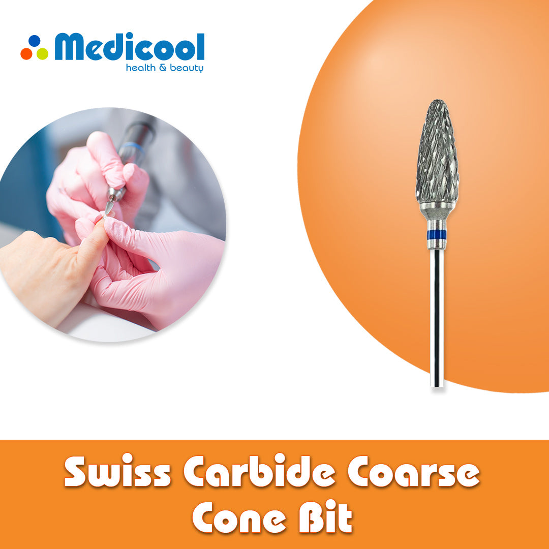 Swiss Carbide Coarse Cone Bit for Nails - PSC9C