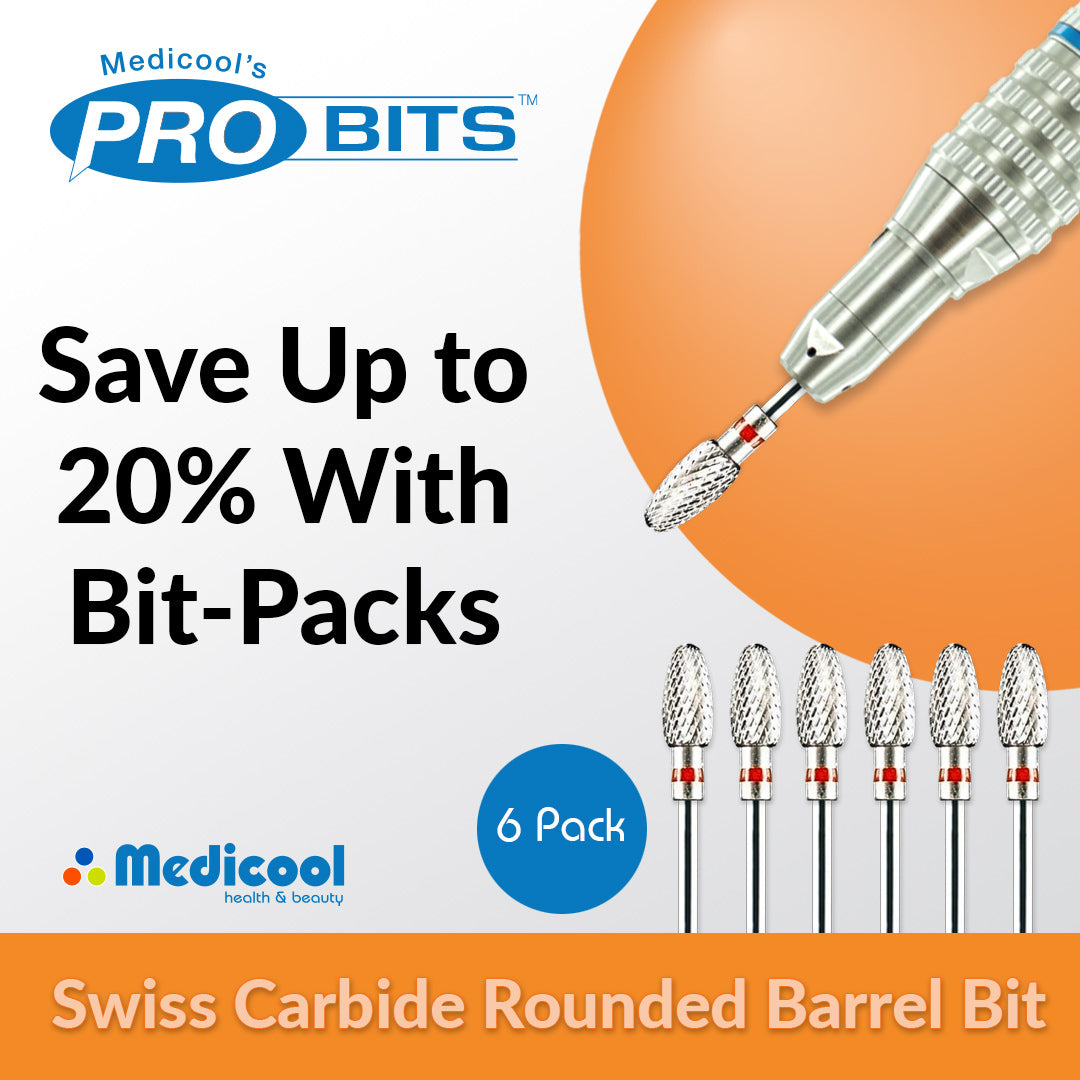 Swiss Carbide Small Bullet Bit -SC53 BIT- for Nails - Medicool