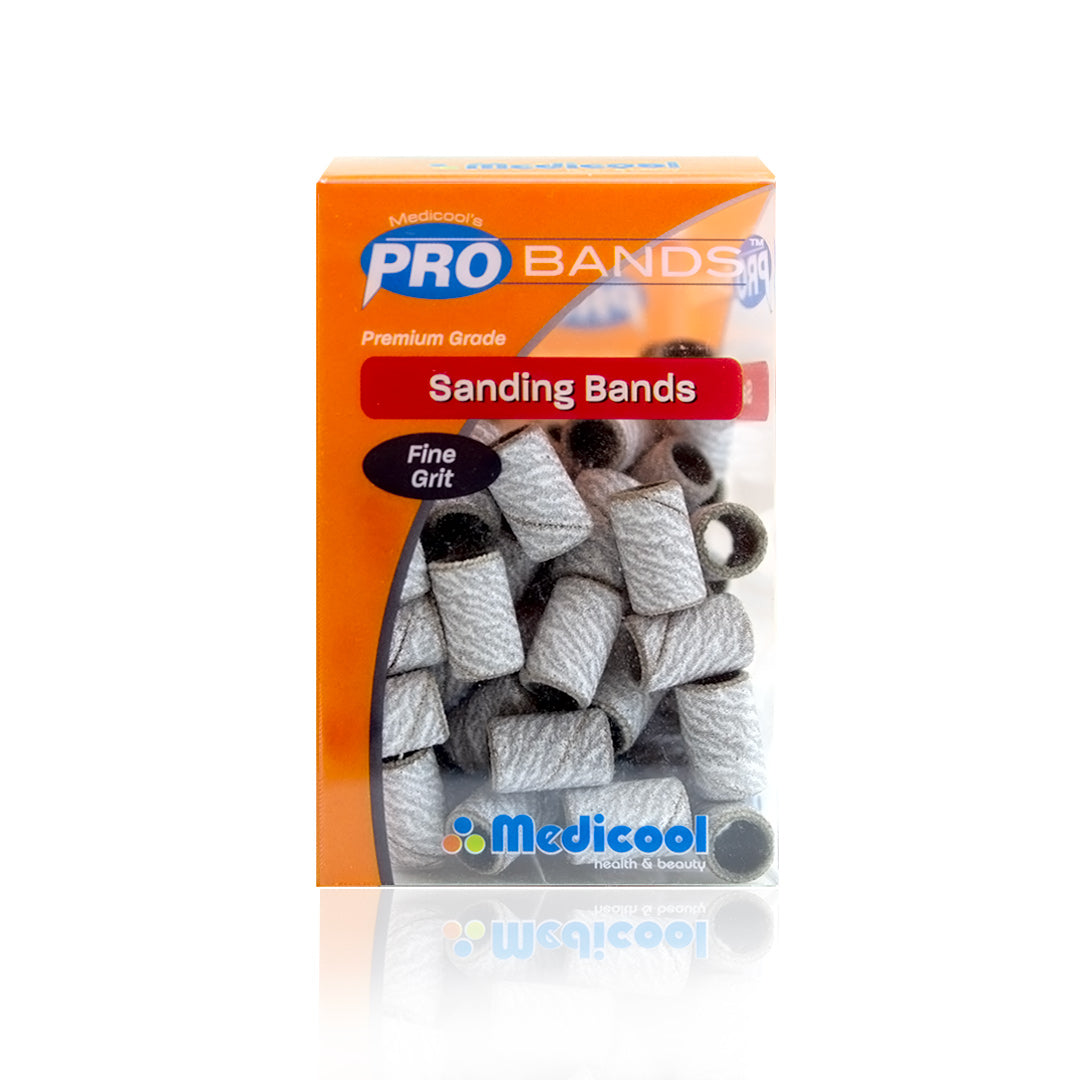 Pro Bits® White Sanding Bands for Nails - Medicool