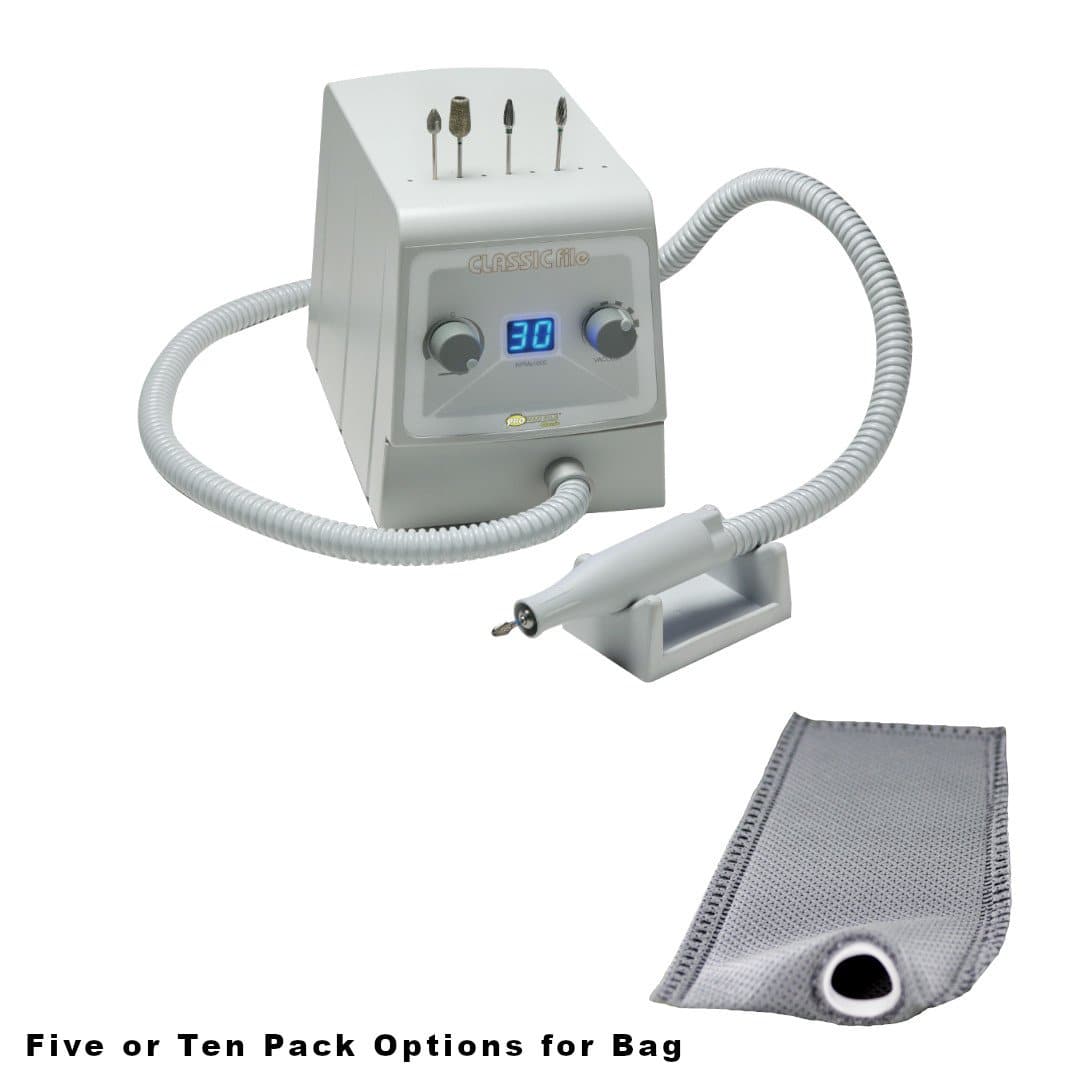 Pro Vac File® Classic for Podiatry and H.E.P.A. Filters Bundle - Medicool