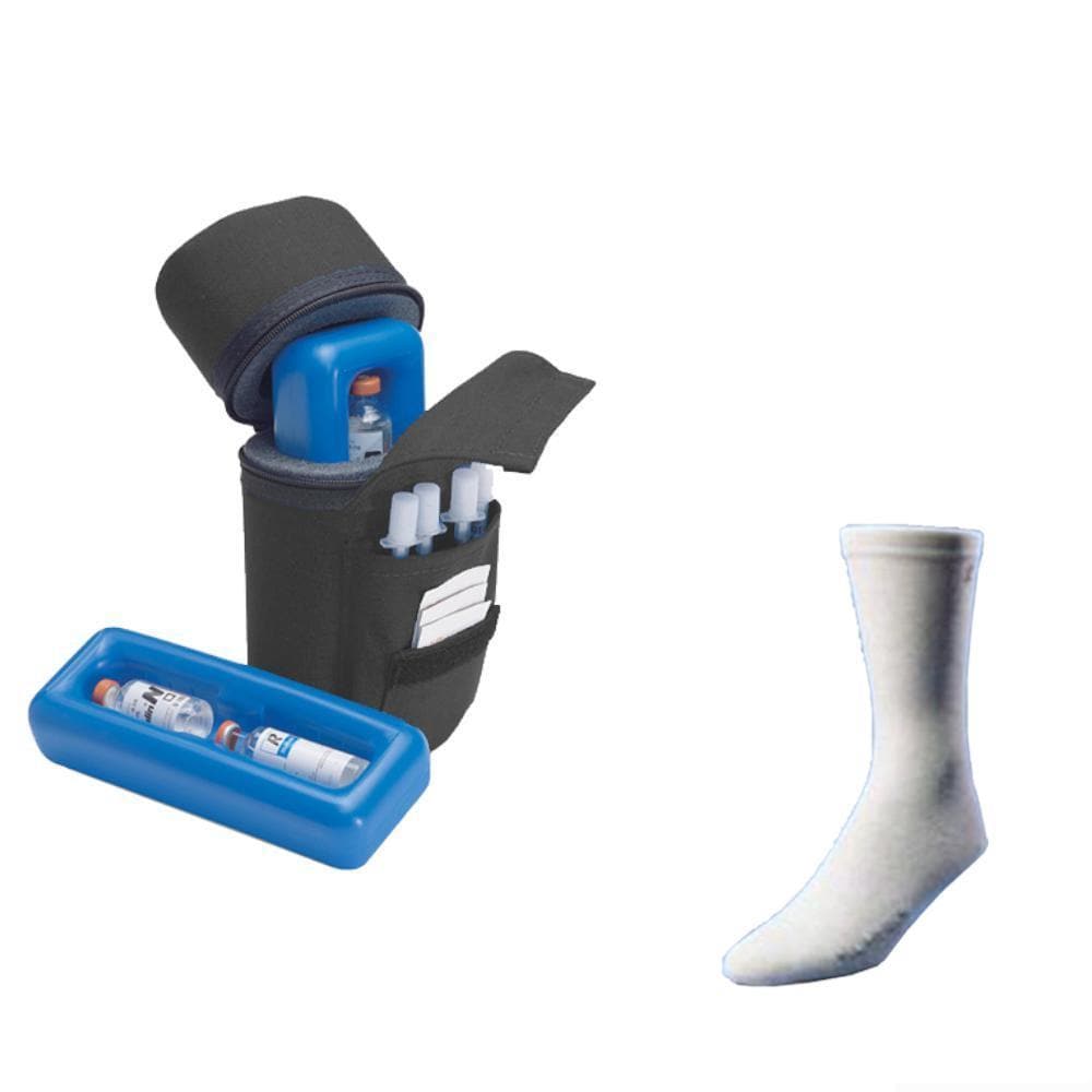 Insulin Protector® Case and Euro Comfort Diabetic Socks - Medicool