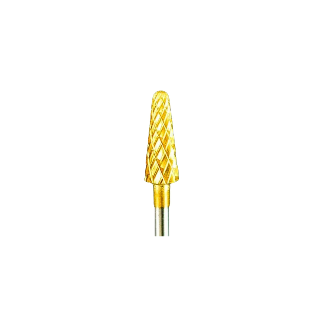 Gold Carbide Cone Burr -CC3-DL- for Dental Lab - Medicool