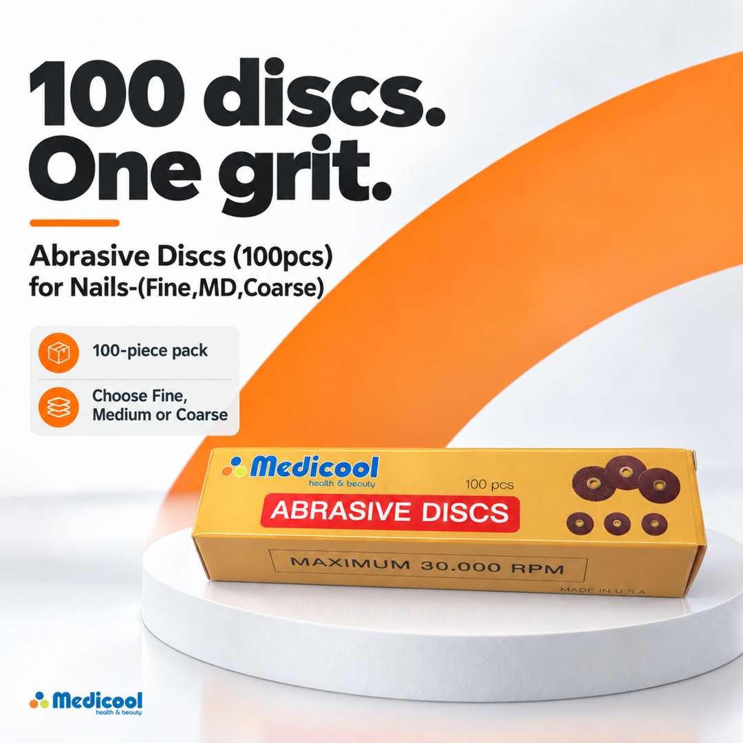 Abrasive Discs (100pcs) for Nails-(Fine,MD,Coarse) - Medicool - 5