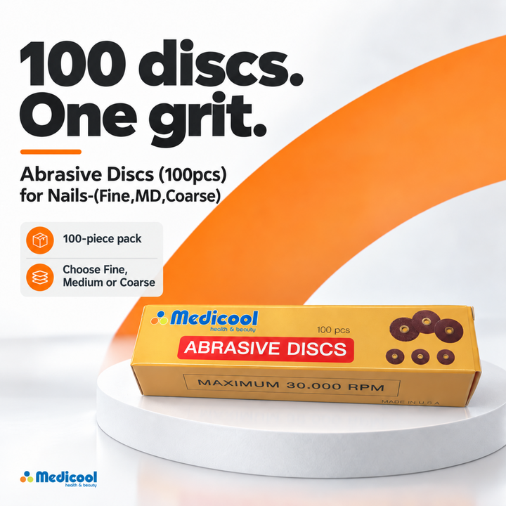 Abrasive Discs (100pcs) for Nails-(Fine,MD,Coarse) - Medicool - 5