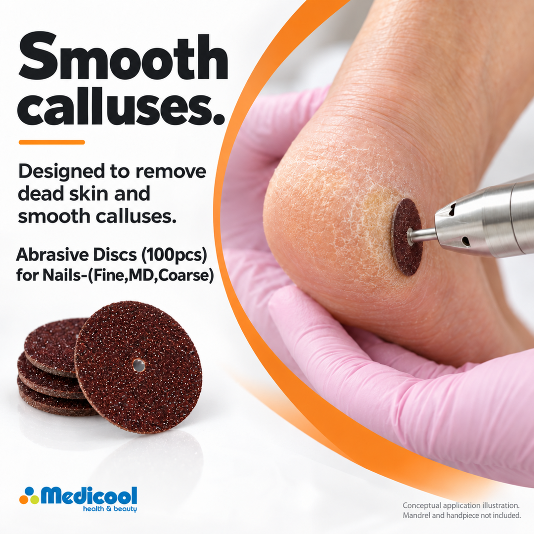 Abrasive Discs (100pcs) for Nails-(Fine,MD,Coarse) - Medicool - 4