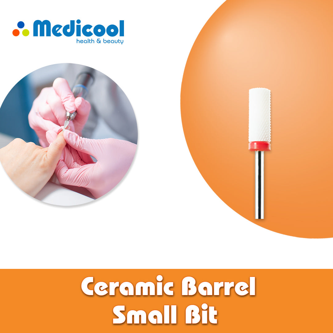 Ceramic Barrel -Small- for Nails - Medicool