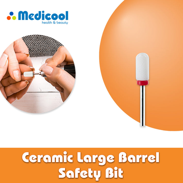 Ceramic Large Barrel Safety Bit for Nails