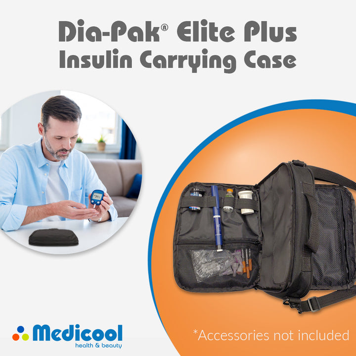 Dia-Pak® Elite Plus Insulin Carrying Case and Euro Comfort Diabetic Socks - Medicool