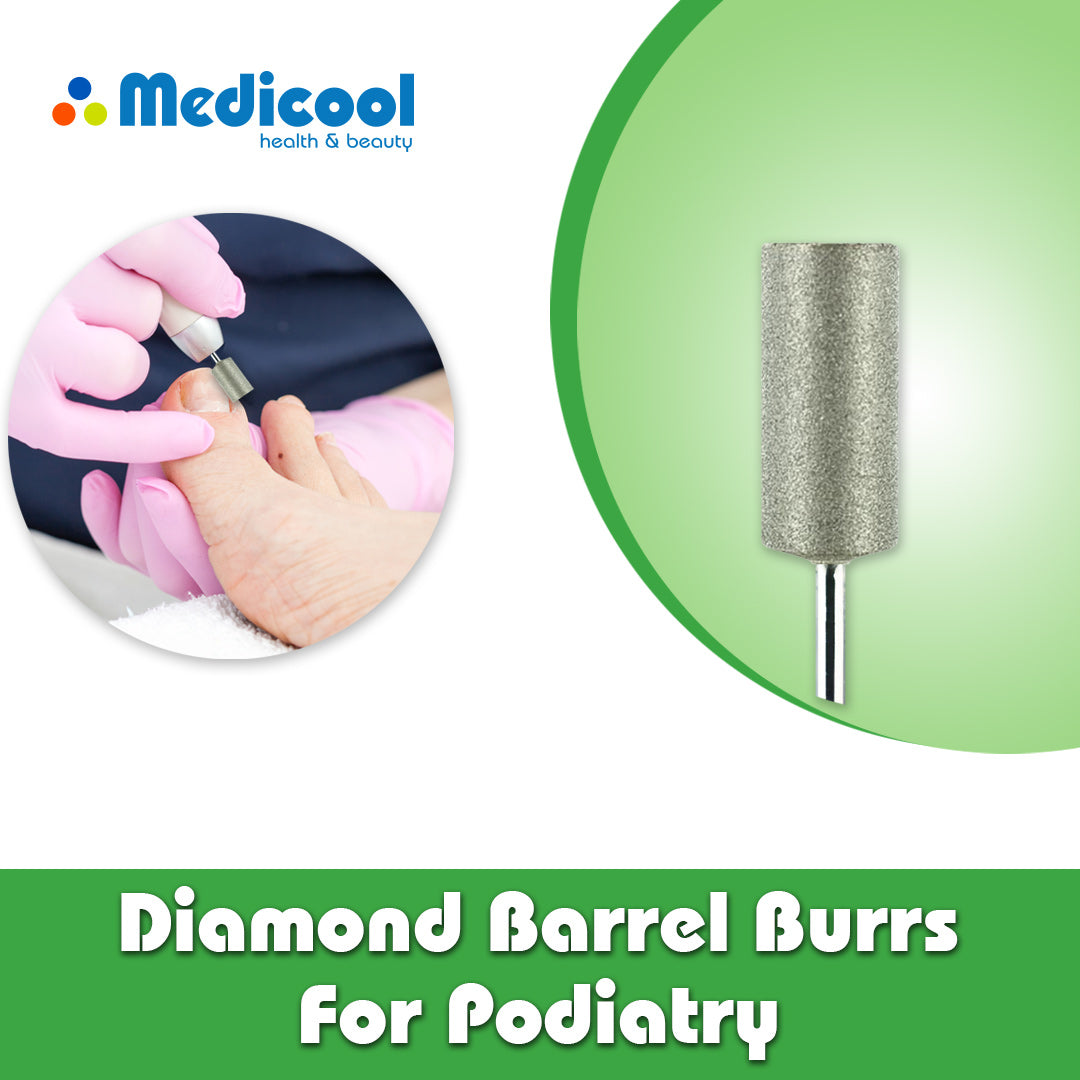 Diamond Barrel Burrs for Podiatry - Medicool