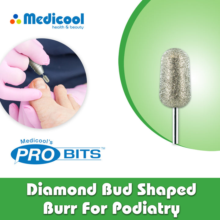 Diamond Bud Shaped Burr -PSD23-P- for Podiatry - Medicool