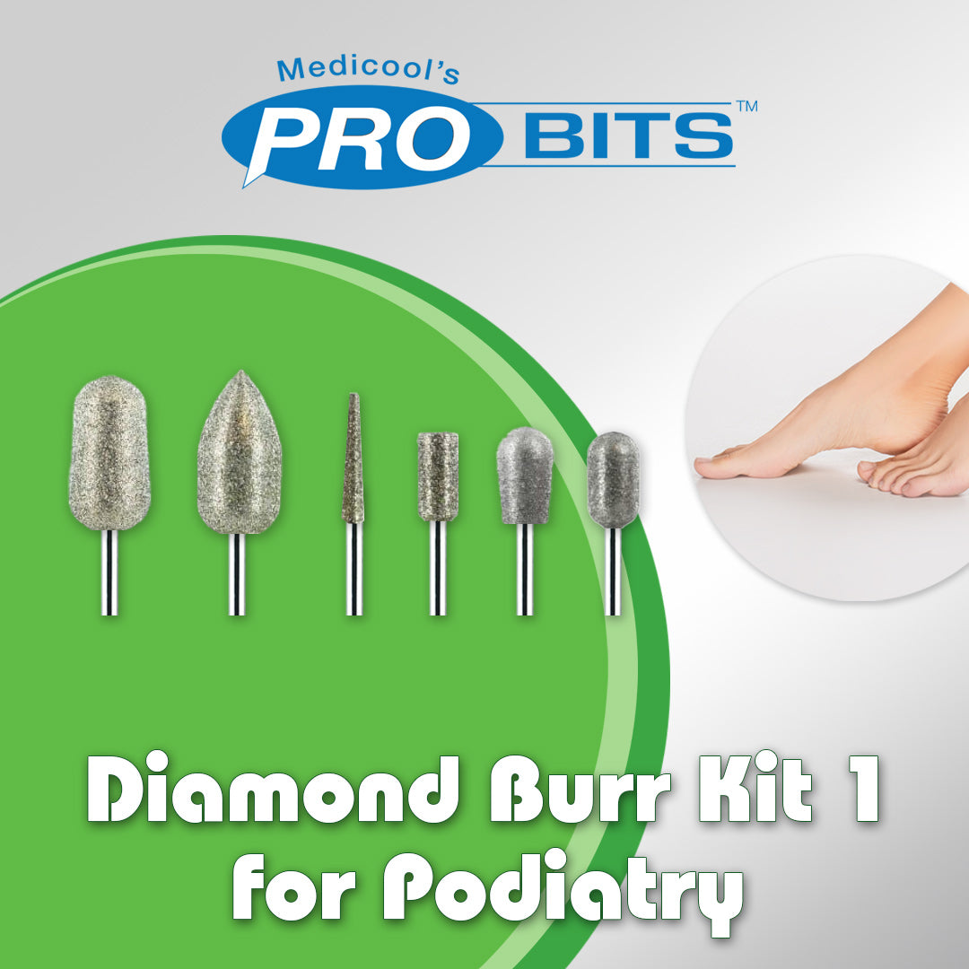 Diamond Burr Kit 1 for Podiatry - Medicool