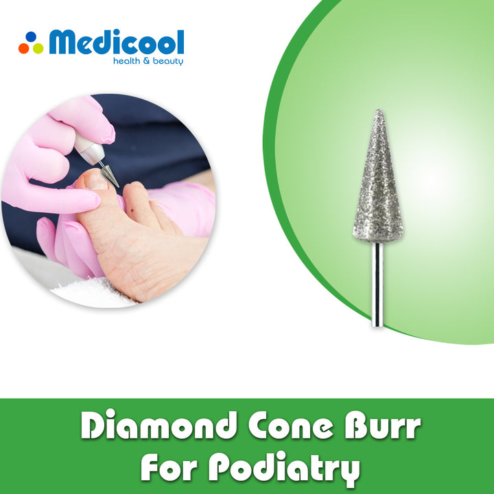 Diamond Cone Burr -B52-P- for Podiatry - Medicool