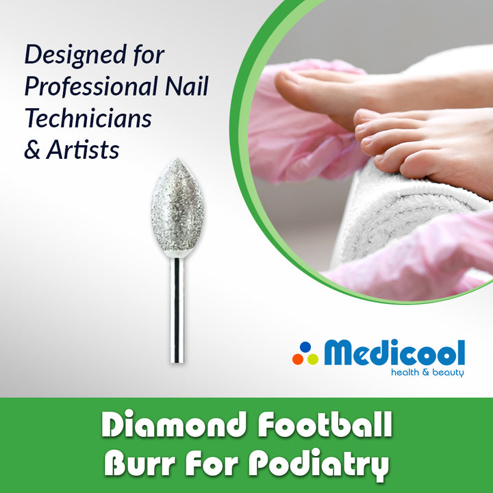 Diamond Football Burr for Podiatry - Medicool