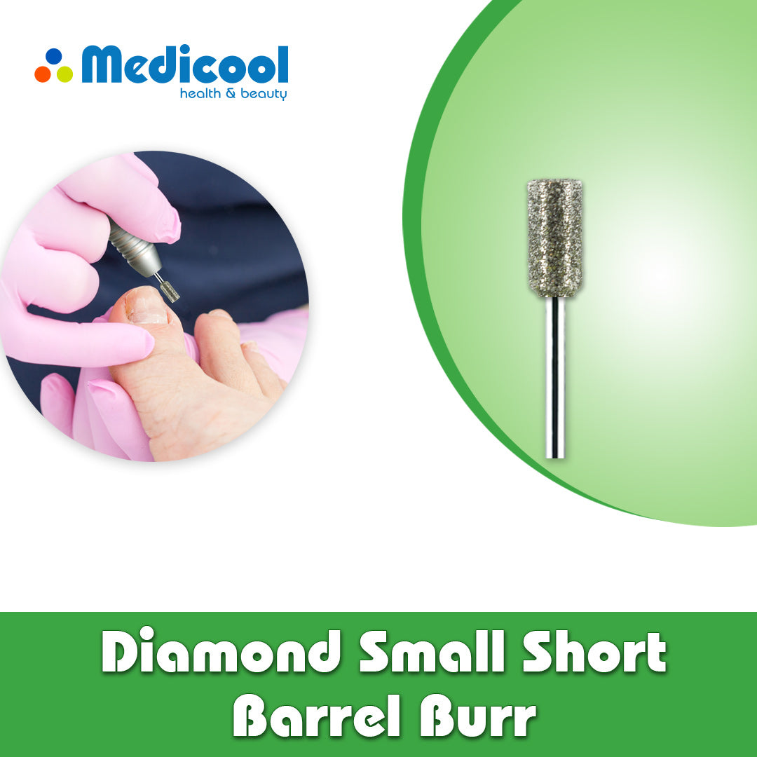 Diamond Small Short Barrel Burr -PSD26-P- for Podiatry - Medicool