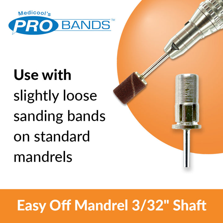 Easy Off Mandrel 3/32" Shaft -E10-EO for Sanding Band for Nails