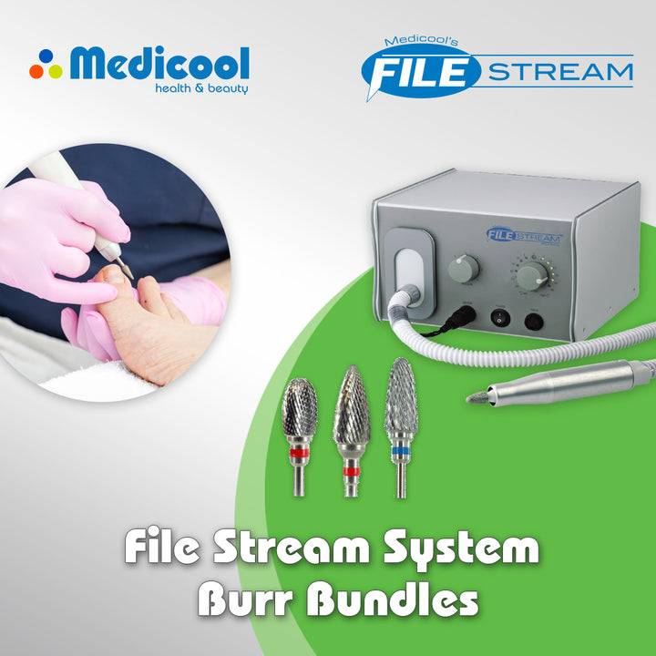 File Stream System for Podiatry and Burr Kit Bundles - Medicool