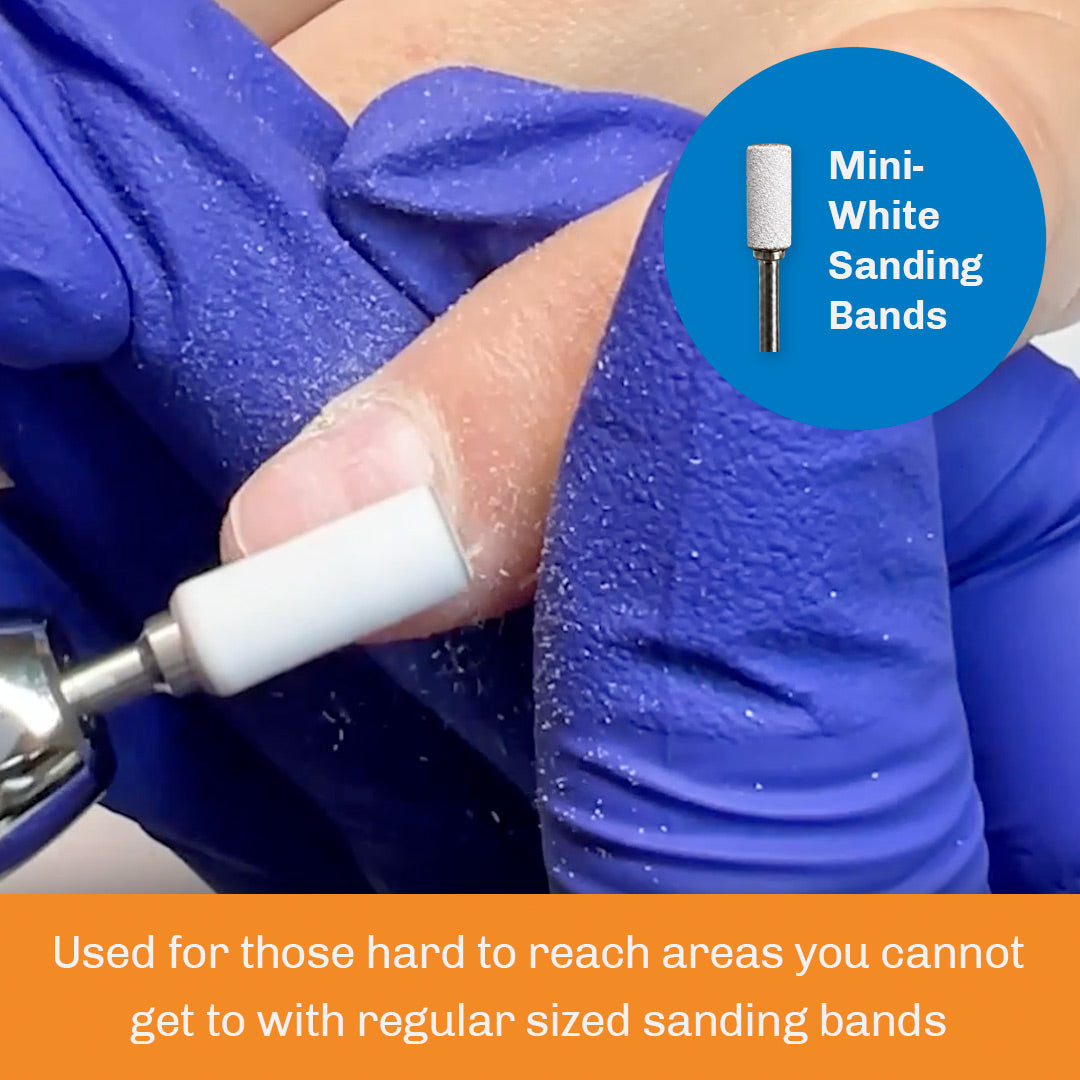 Mini White Sanding Bands-(Fine,MD,Coarse)