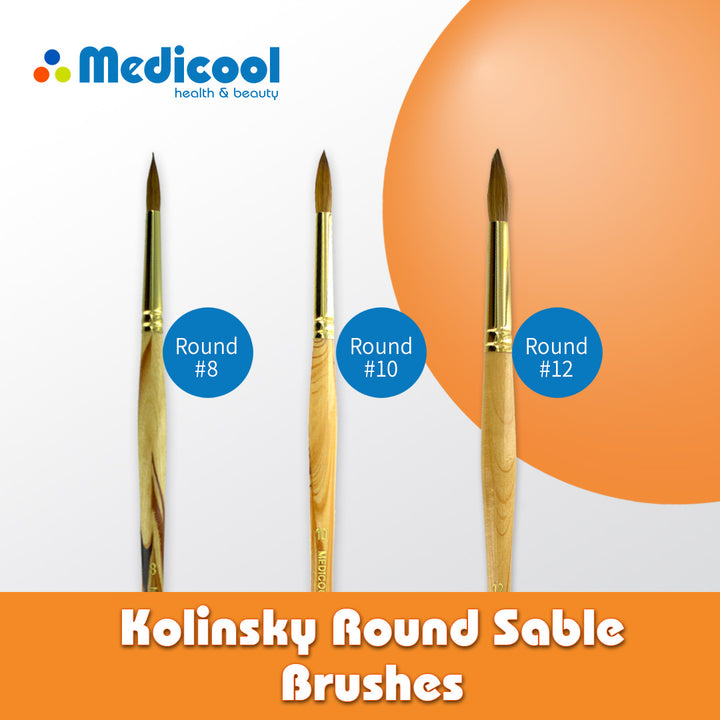 Kolinsky Round Sable Brushes - Medicool