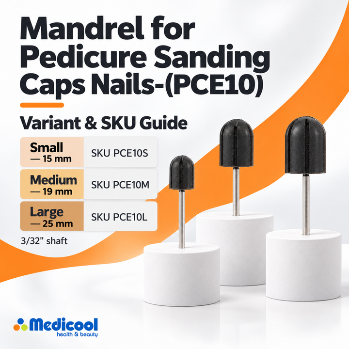 Mandrel  for Pedicure Sanding Caps Nails-(PCE10)