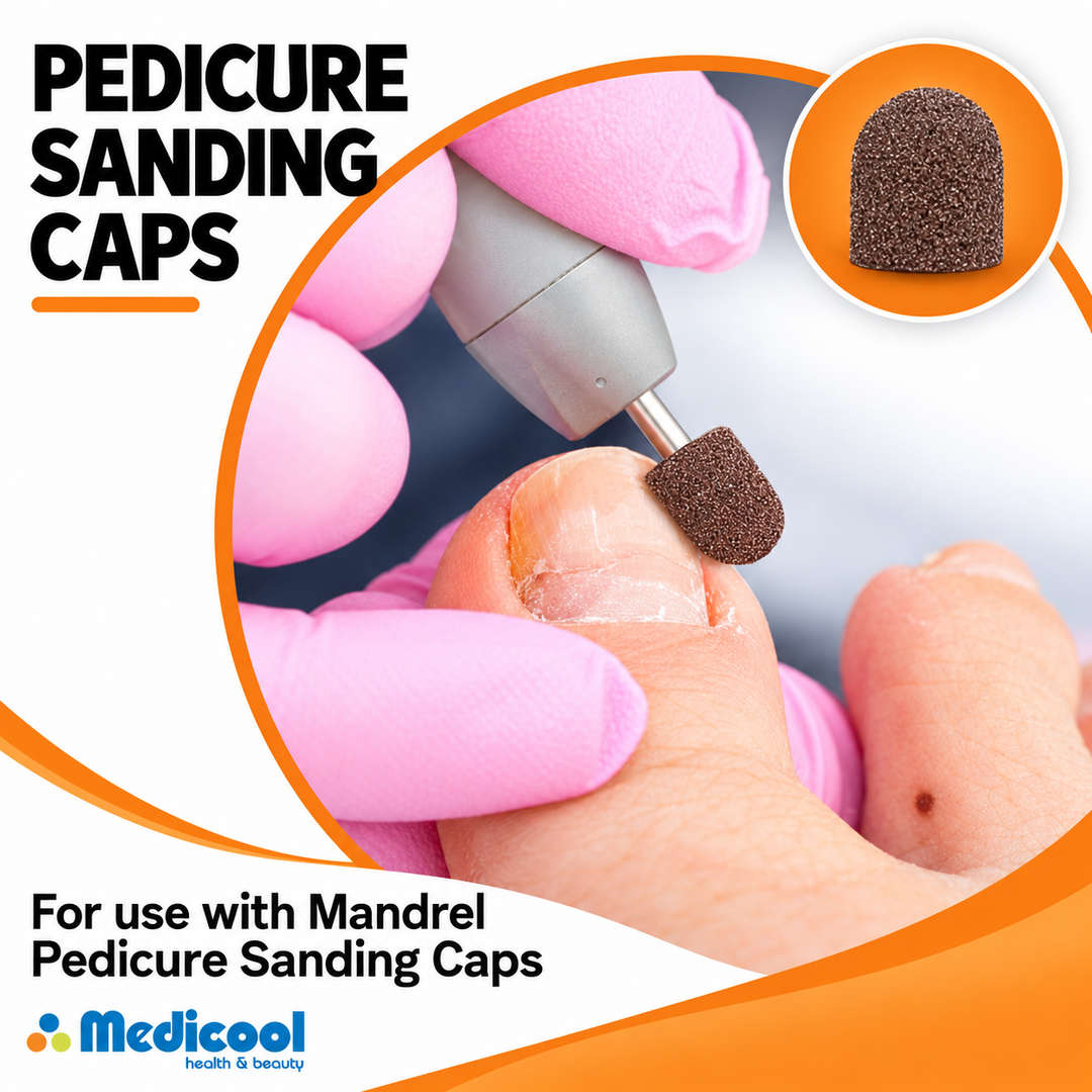 Pedicure Sanding Caps for Nails-(SM,MD,LG)