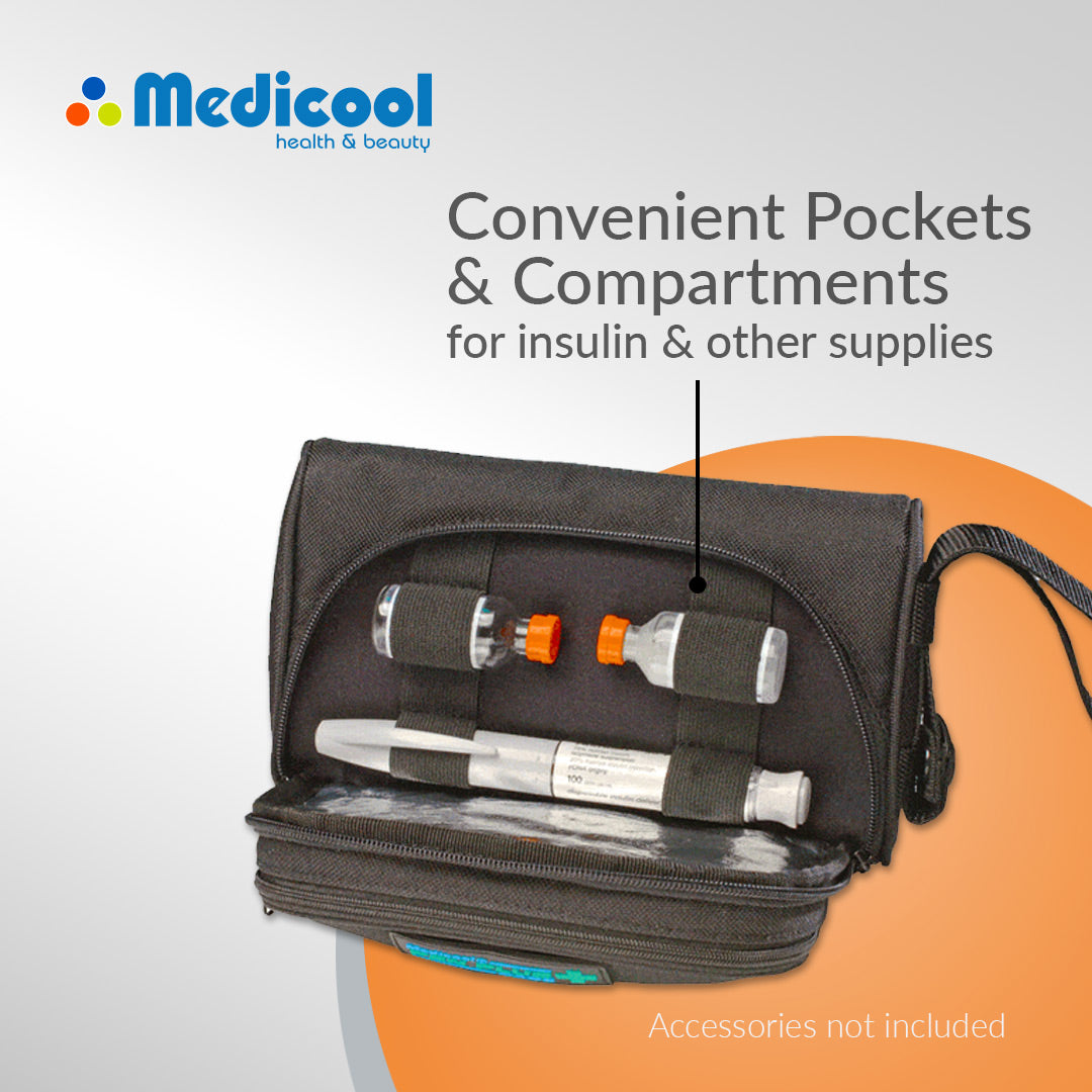 Pen Plus Insulin Carrying Case and Euro Comfort Diabetic Socks - Medicool