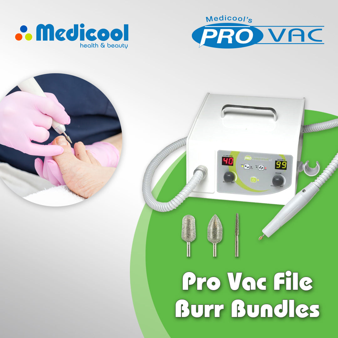 Pro Vac File® for Podiatry and Burr Kit Bundles - Medicool