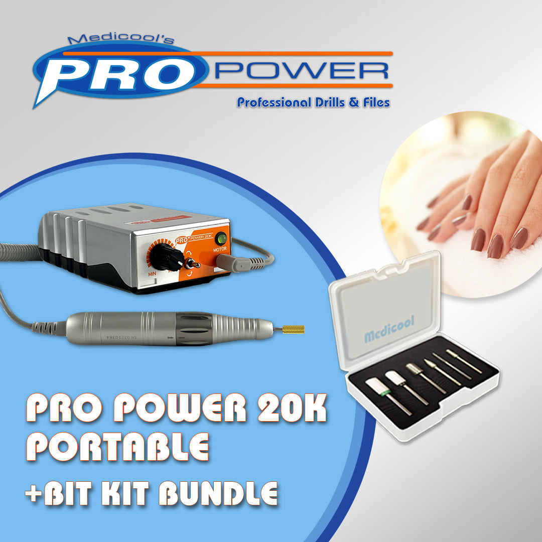 Medicool Pro Power 20k Electric File + Bit Bundles