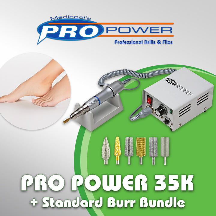 Pro Power® 35k Debriding Drill+ Standard Burr Kit - Medicool