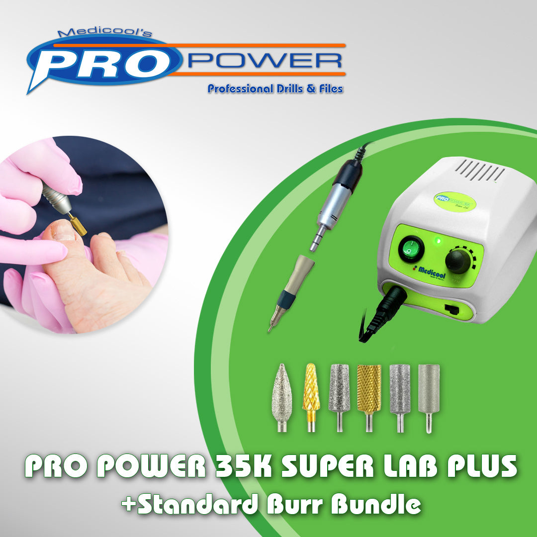 Pro Power® 35K Super Plus Debriding Drill + Standard Burr Kit - Medicool