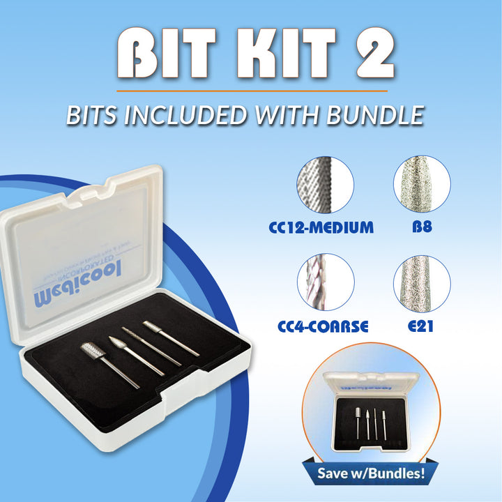 PP 520 Electric File + Bit Kit 2 Bundle - Medicool