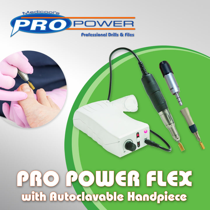 Pro Power® Flex Bundle Debriding Drill w/Autoclavable Handpiece - Medicool