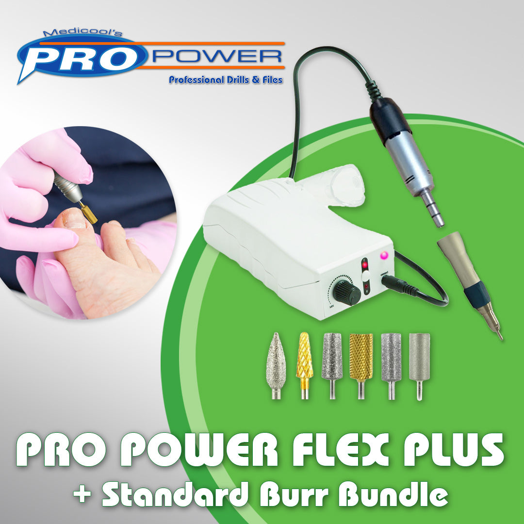 Pro Power® Flex Plus Debriding Drill + Standard Burr Kit - Medicool