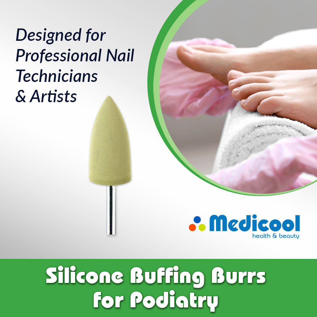 Silicone Buffing Burrs for Podiatry - Medicool