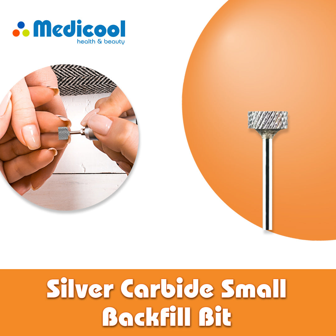Silver Carbide Small Backfill Bits for Nails - Medicool