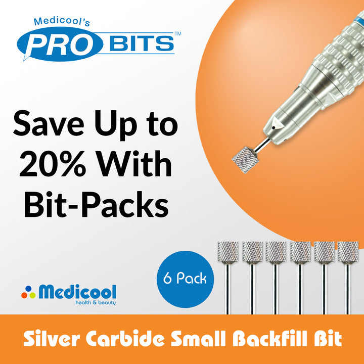 Silver Carbide Standard Backfill Bits for Nails - Medicool