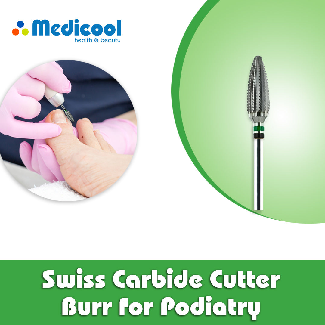 Swiss Carbide Cutter Burr for Podiatry - Medicool