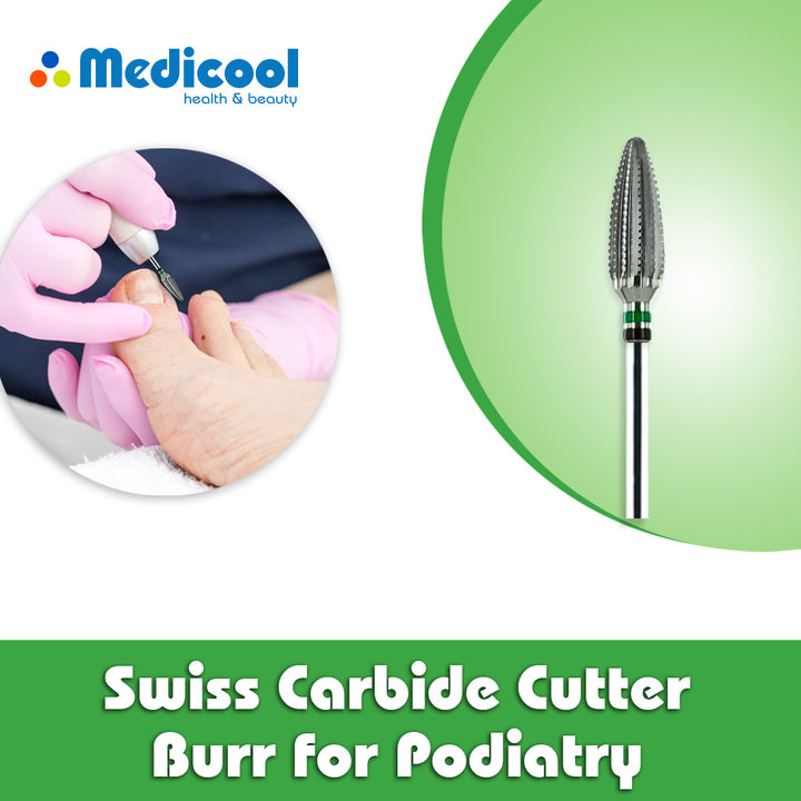 Swiss Carbide Cutter Burr for Podiatry - Medicool