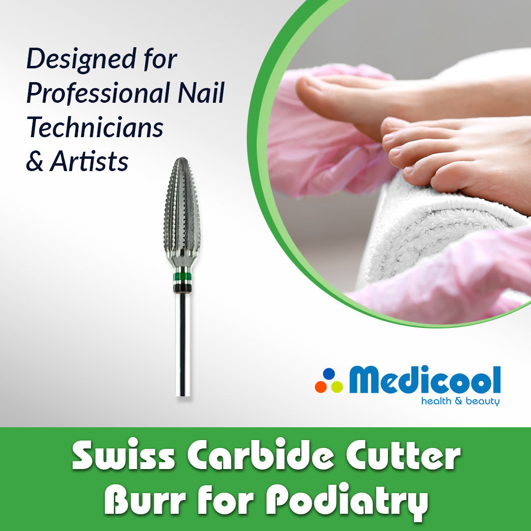 Swiss Carbide Cutter Burr for Podiatry - Medicool