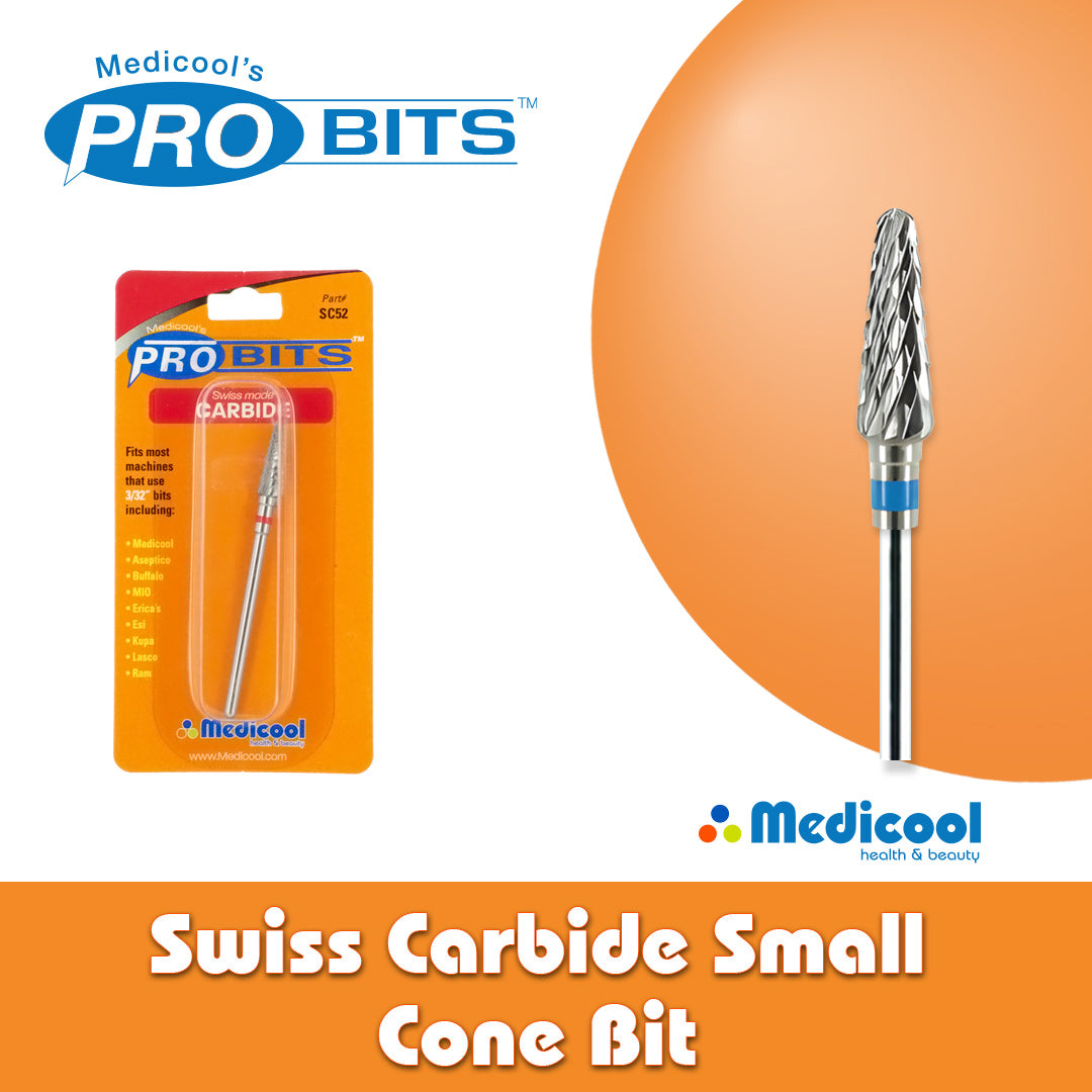 Swiss Carbide Small Cone Bit for Nails - Medicool