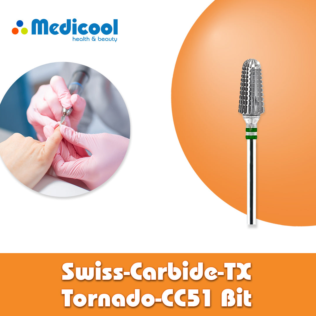 Swiss Carbide TX Tornado -CC51- for Nails - Medicool