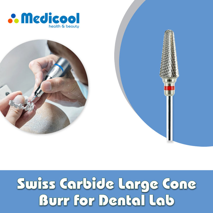Swiss Carbide Large Cone Burr for Dental Lab