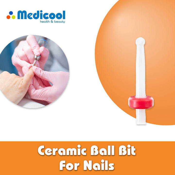 Ceramic Ball Bit - CC19F - for Nails - Medicool