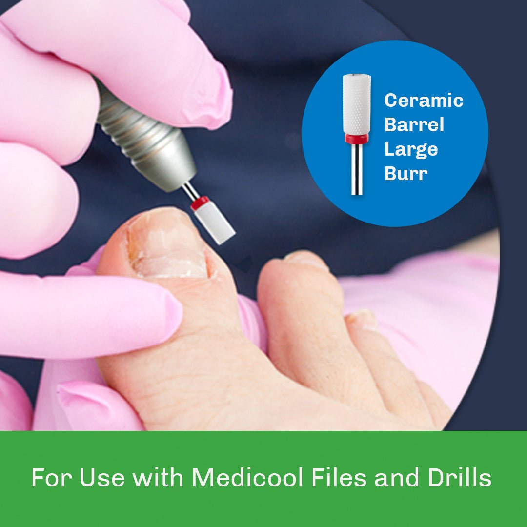 Ceramic Barrel - Large - for Podiatry - Medicool