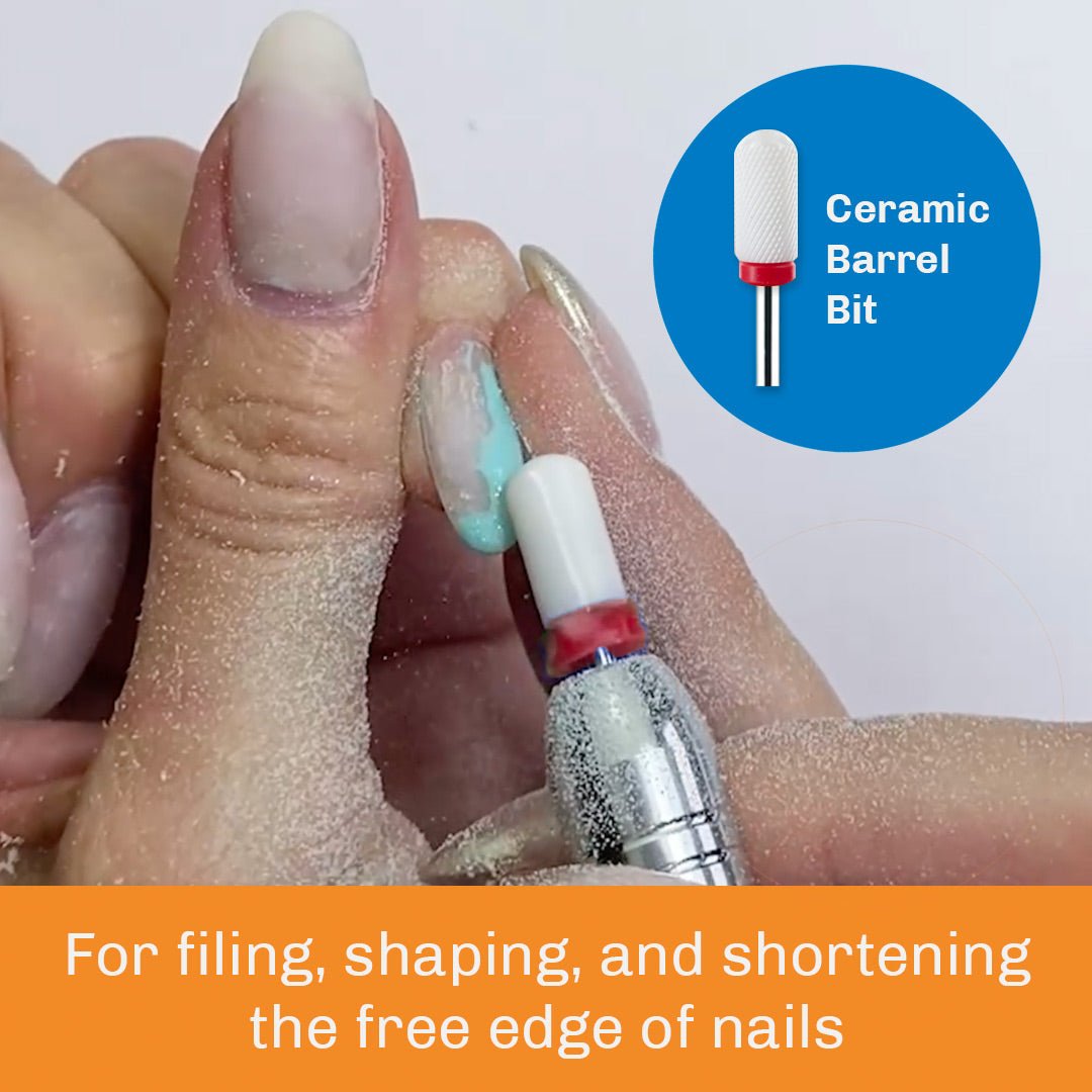 Ceramic Large Barrel Safety Bit for Nails - Medicool